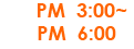 PM3:00